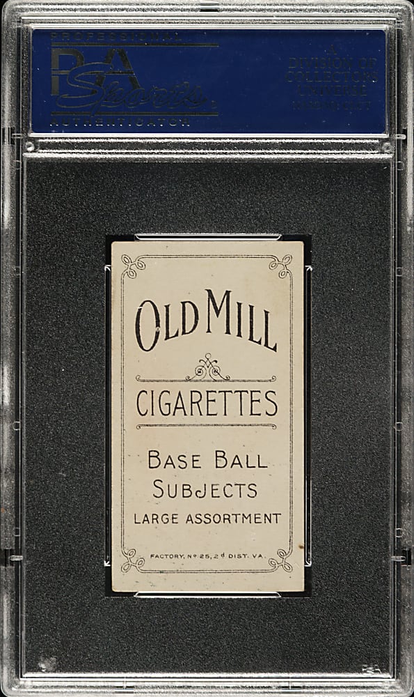 1909-1911 T206 White Border Tom Downey Batting PSA EX-MT 6 - Old Mill Back