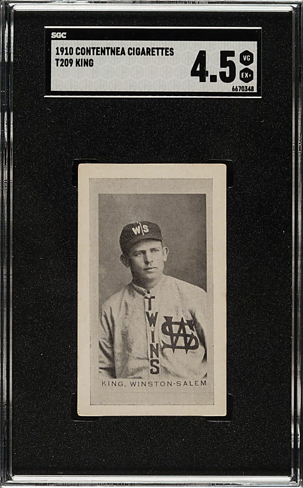 1910 T209 Contentnea Cigarettes "Photo Series" Frank King SGC VG/EX+ 4.5