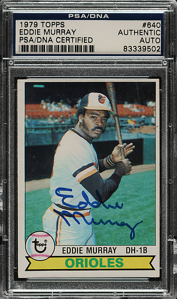 Signed 1979 Topps #640 Eddie Murray - PSA/DNA