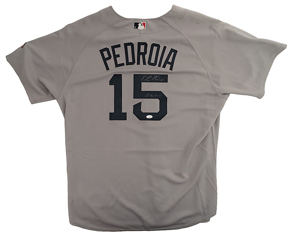 Dustin Pedroia Signed Boston Red Sox Jersey with "08 AL MVP" Inscription - JSA