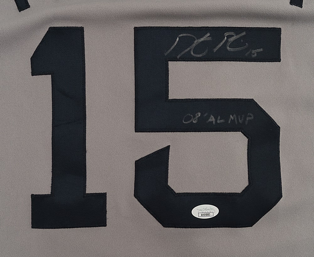 Dustin Pedroia Signed Boston Red Sox Jersey with "08 AL MVP" Inscription - JSA