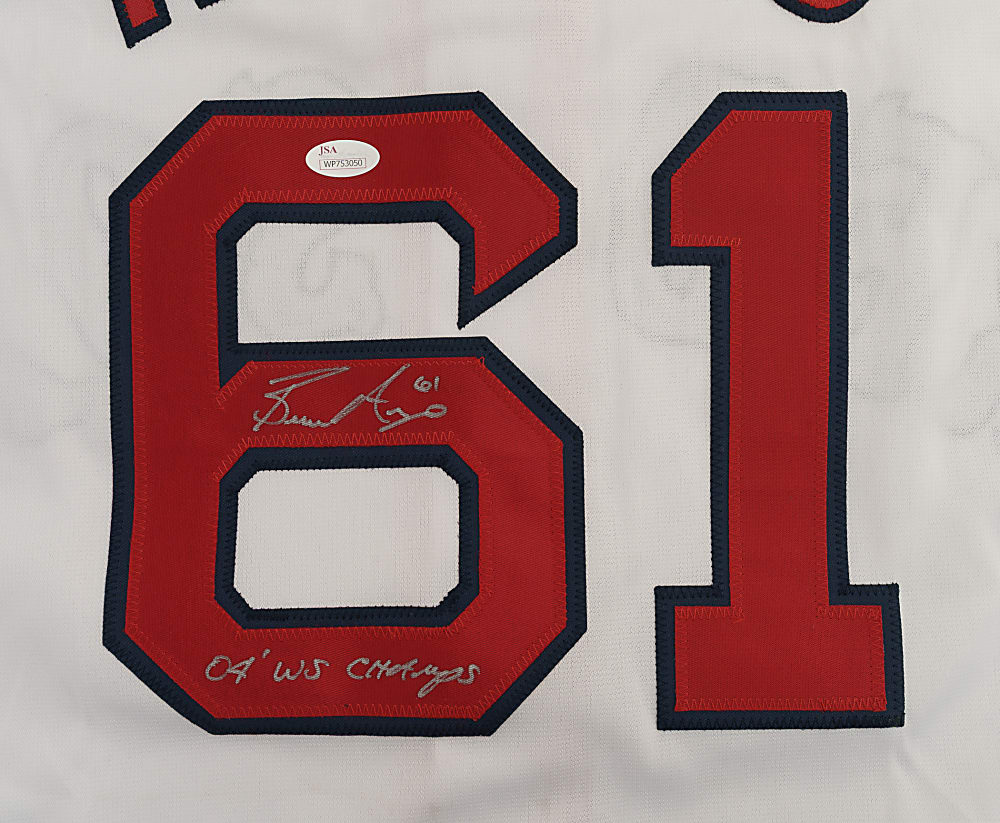 Bronson Arroyo Signed Boston Red Sox Jersey with "04' WS Champs" Inscription - JSA