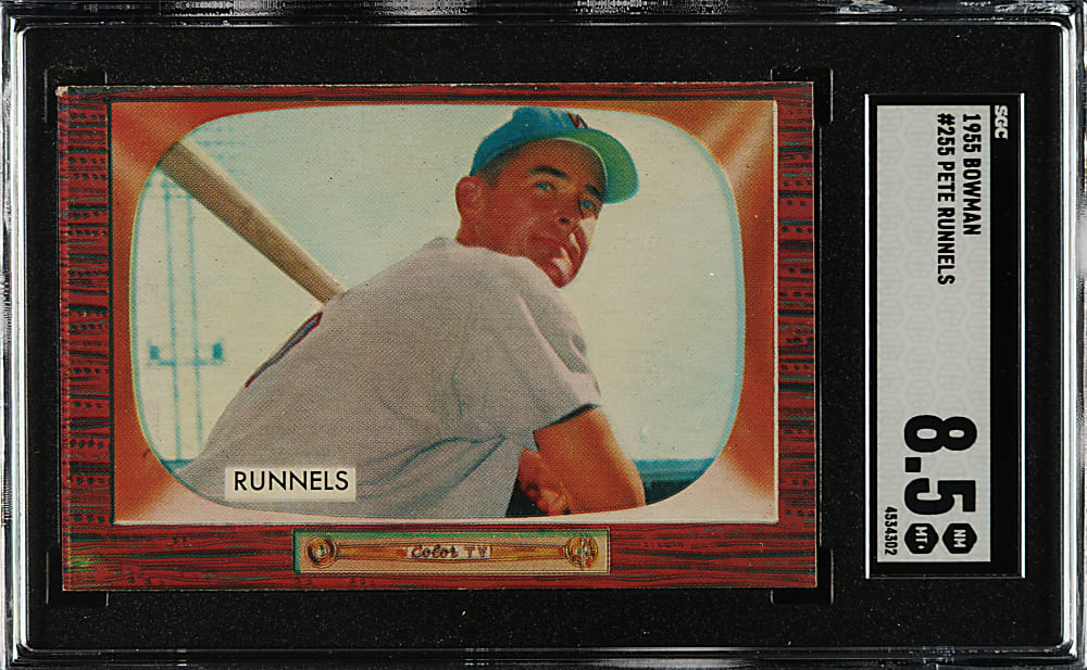 1955 Bowman #255 Pete Runnels SGC NM/MT+ 8.5