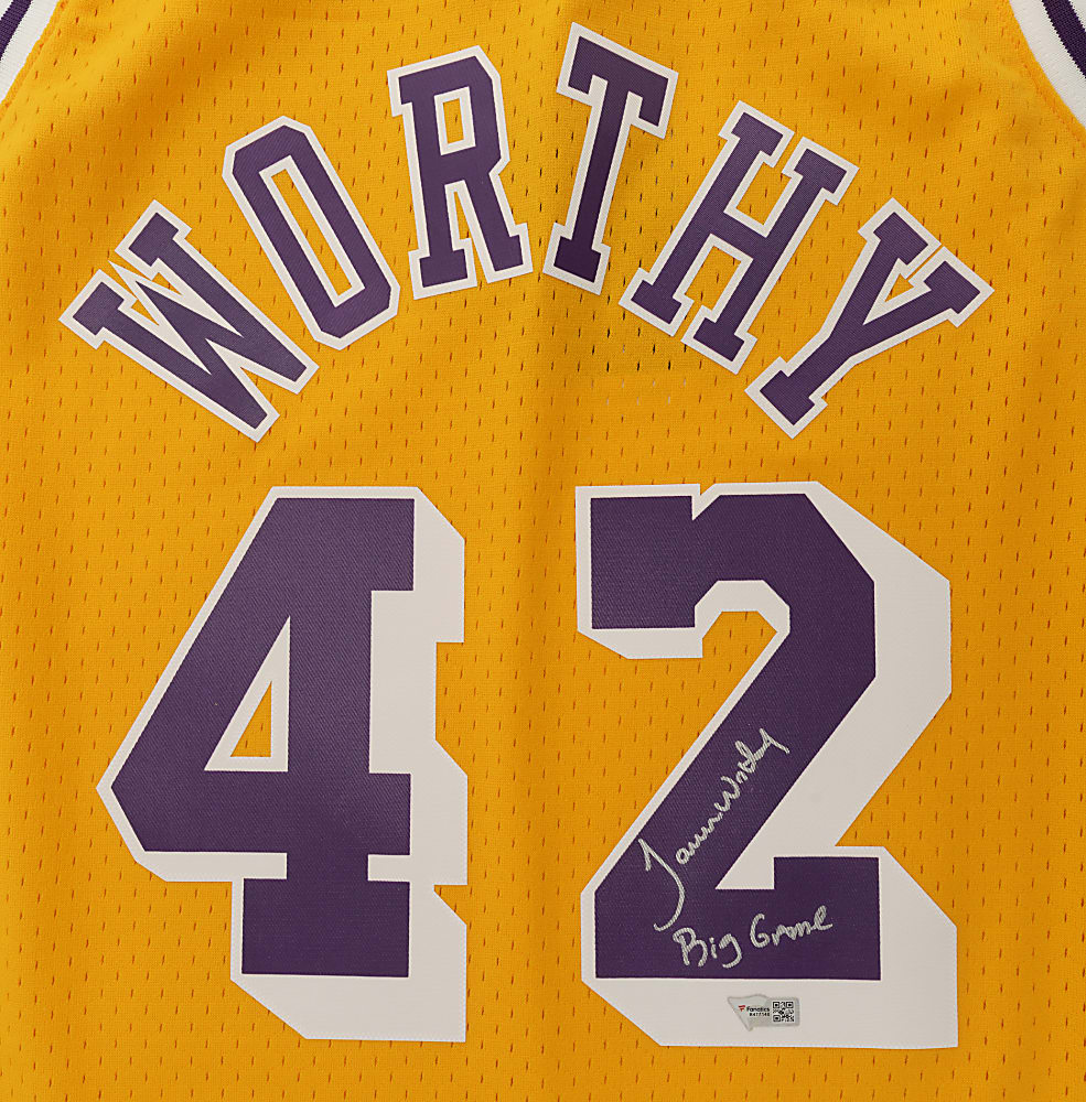 James Worthy Signed Los Angeles Lakers Jersey with "Big Game" Inscription - Fanatics