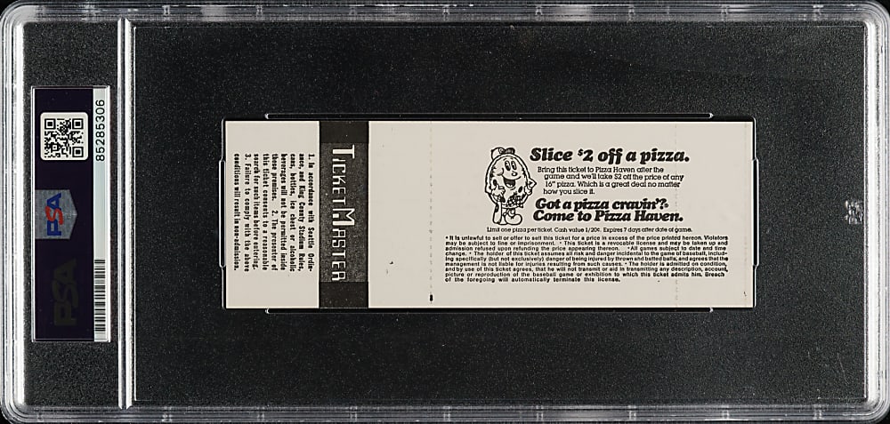 Gaylord Perry Signed May 6, 1982 Seattle Mariners (vs. New York Yankees) Full Ticket - PSA/DNA - Gaylord Perry's 300th Win