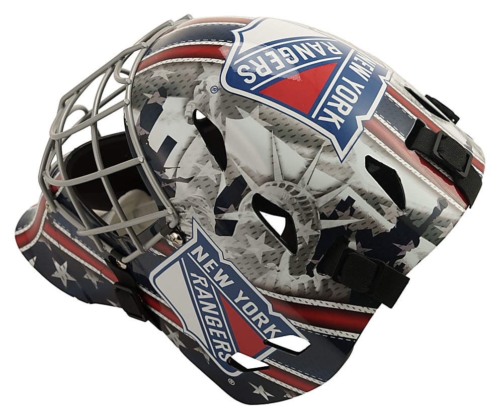 Henrik Lundqvist Signed Limited Edition Replica New York Rangers Helmet with Multiple Inscriptions #22/30 - Fanatics