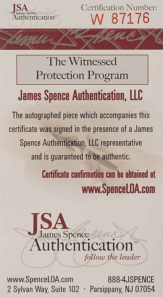 Gale Sayers Signed Football with "ROY '65" and "HOF '77" Inscriptions - JSA