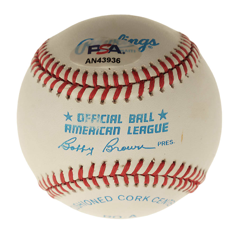 Whitey Ford Single-Signed Baseball - PSA/DNA