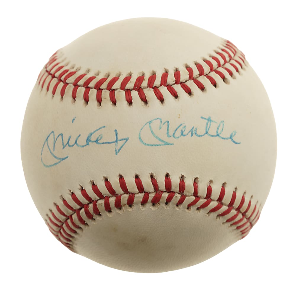 Mickey Mantle Single-Signed Baseball - PSA/DNA