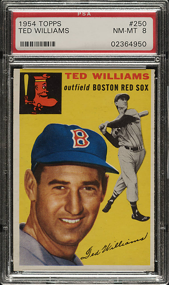 1954 Topps #250 Ted Williams PSA NM-MT 8