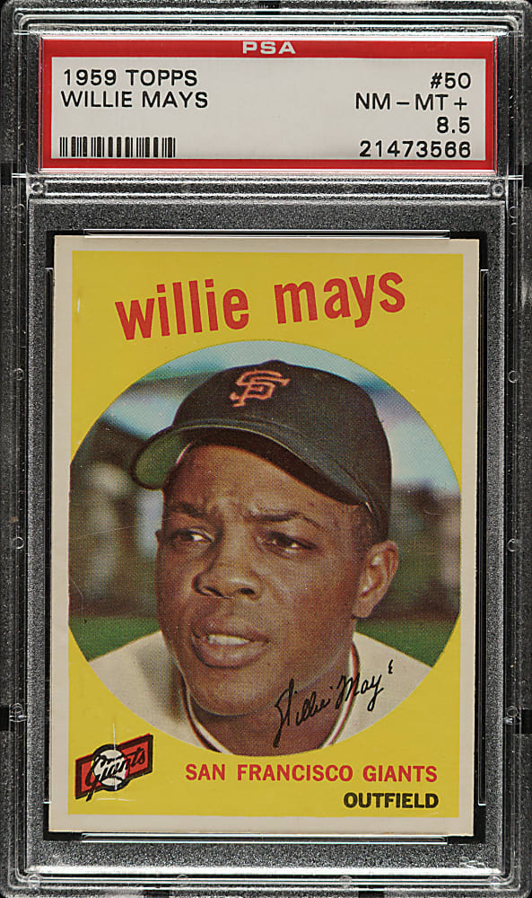 1959 Topps #50 Willie Mays PSA NM-MT+ 8.5