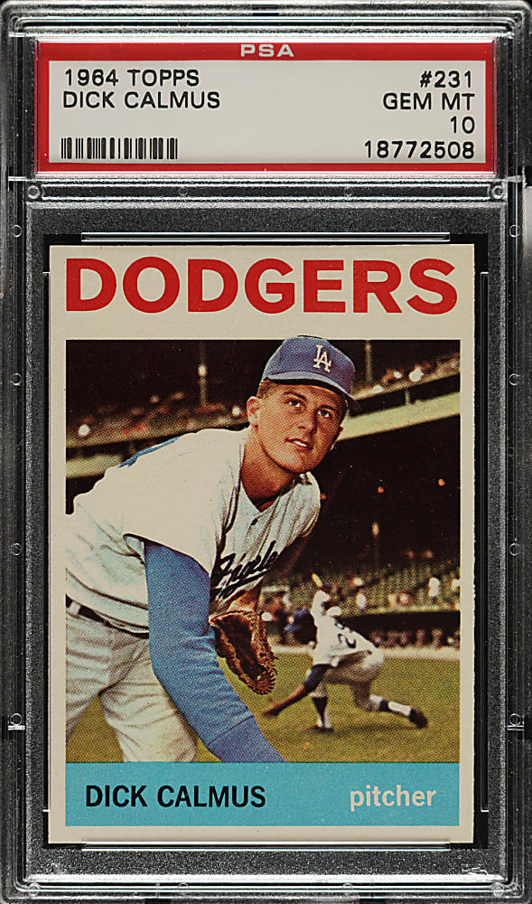 1964 Topps #231 Dick Calmus PSA GEM MINT 10
