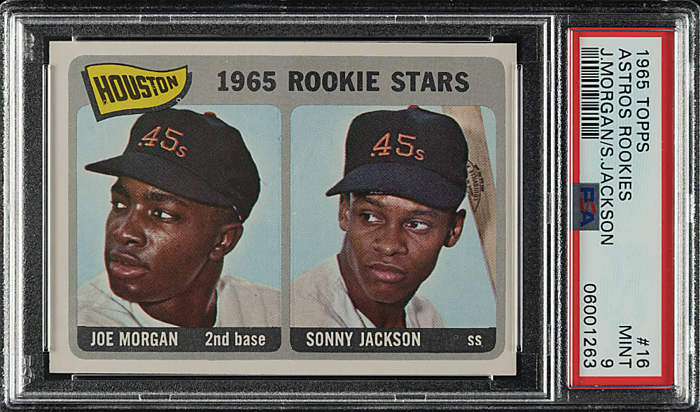 1965 Topps #16 Joe Morgan Rookie PSA MINT 9