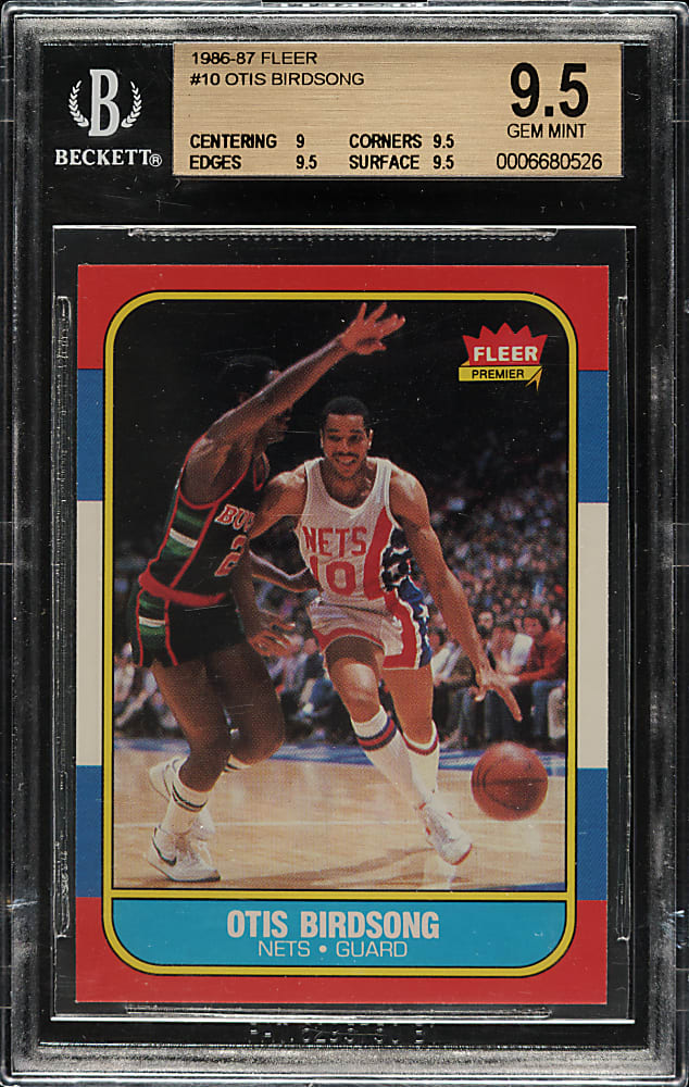 1986-1987 Fleer Basketball #10 Otis Birdsong BGS GEM MINT 9.5