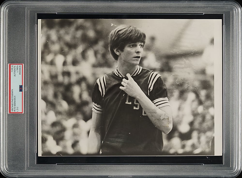 Circa 1960s Pete Maravich Vintage Photograph PSA/DNA Type III