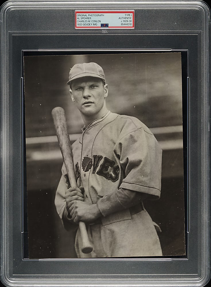 Circa 1929-1930 Al Spohrer Original Charles Conlon Photograph PSA/DNA Type I - Image Used for 1933 Goudey Card!