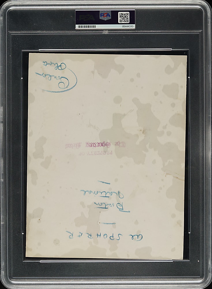Circa 1929-1930 Al Spohrer Original Charles Conlon Photograph PSA/DNA Type I - Image Used for 1933 Goudey Card!