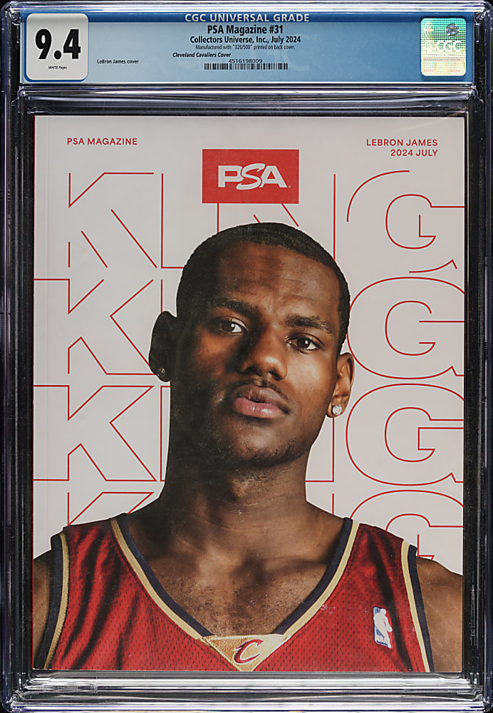 2024 PSA Magazine with Lebron James CGC 9.4