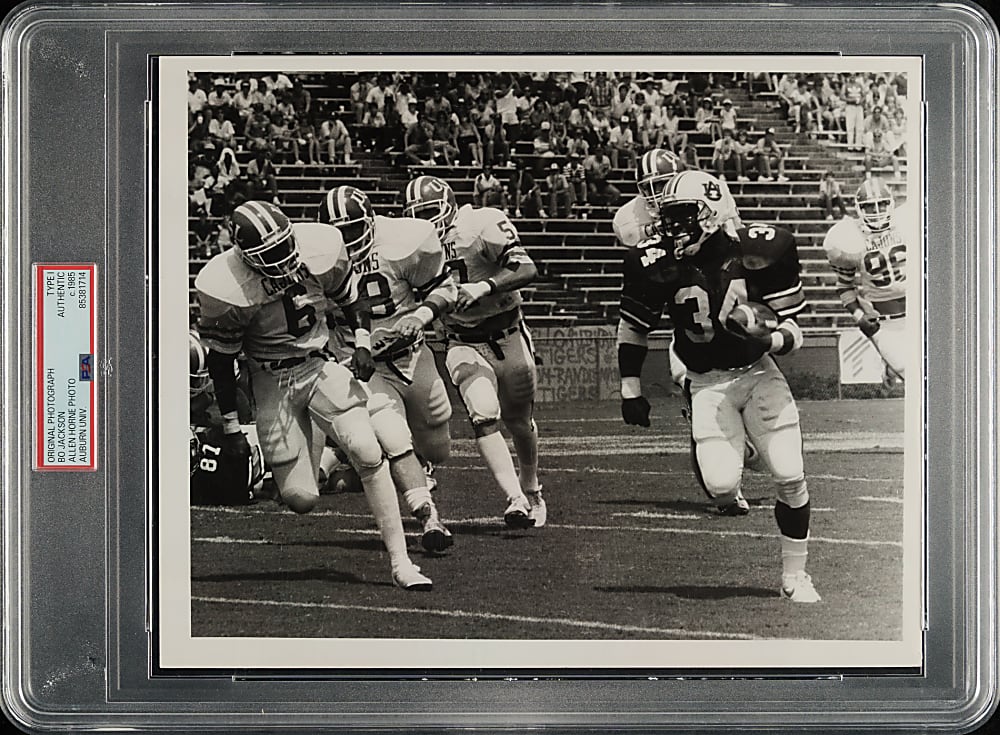 Circa 1985 Bo Jackson Original Allen Horne Photograph PSA/DNA Type I