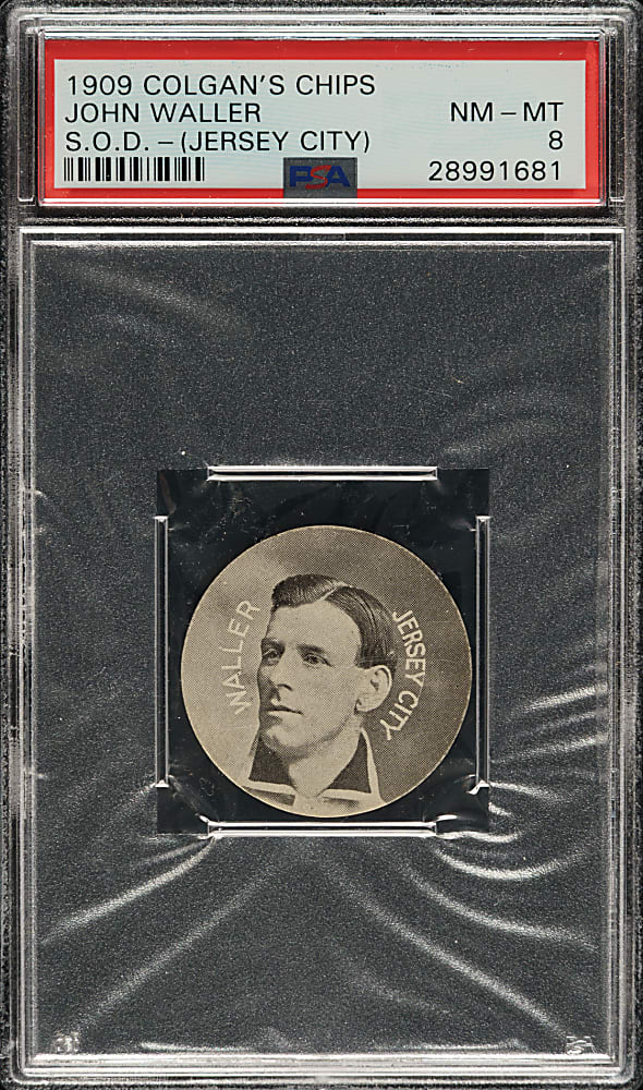 1909-1911 E254 Colgan's Chips John Waller PSA NM-MT 8