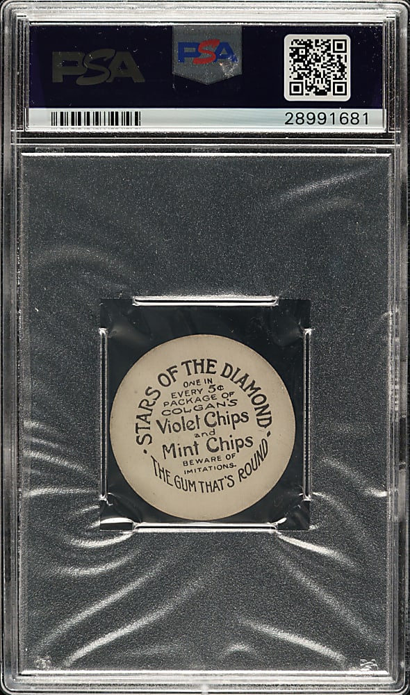 1909-1911 E254 Colgan's Chips John Waller PSA NM-MT 8