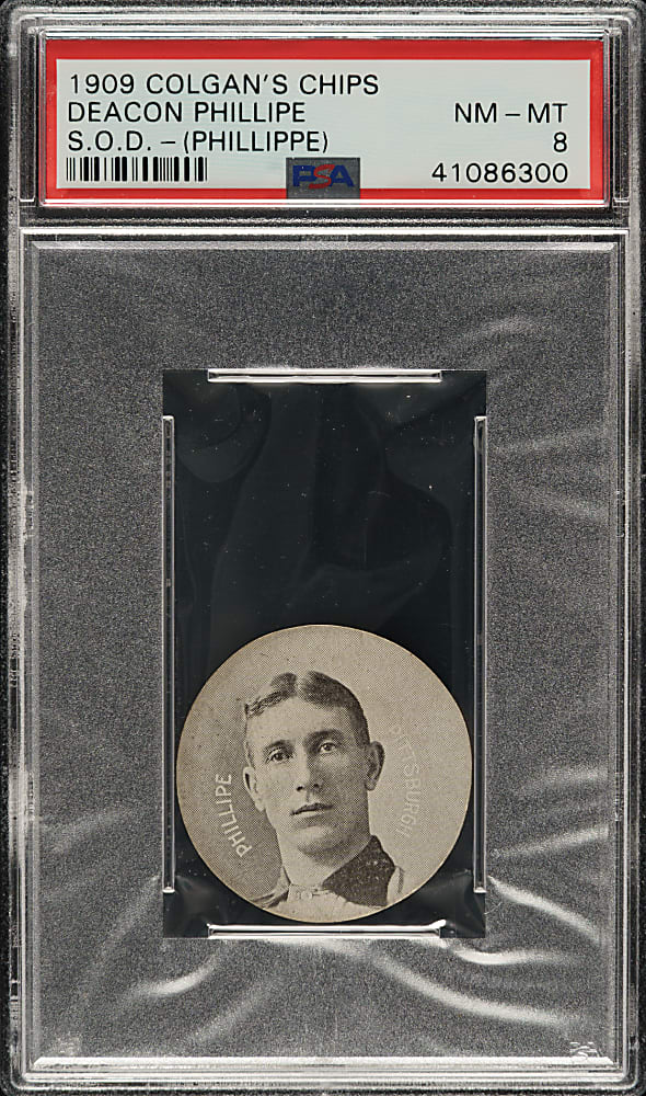 1909-1911 E254 Colgan's Chips Deacon Phillippe PSA NM-MT 8