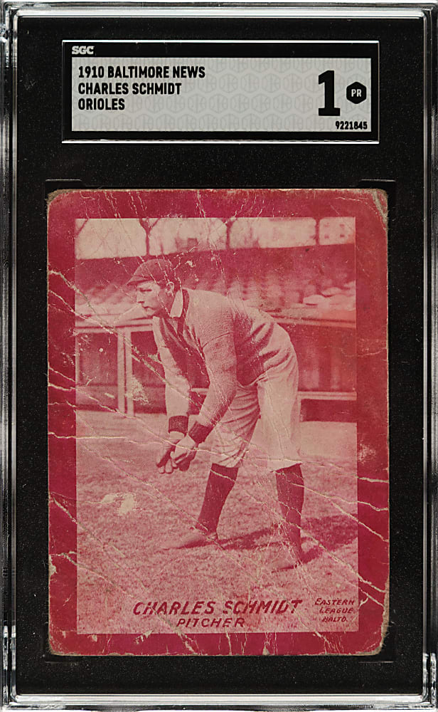 1910 Baltimore News Charles Schmidt SGC POOR 1