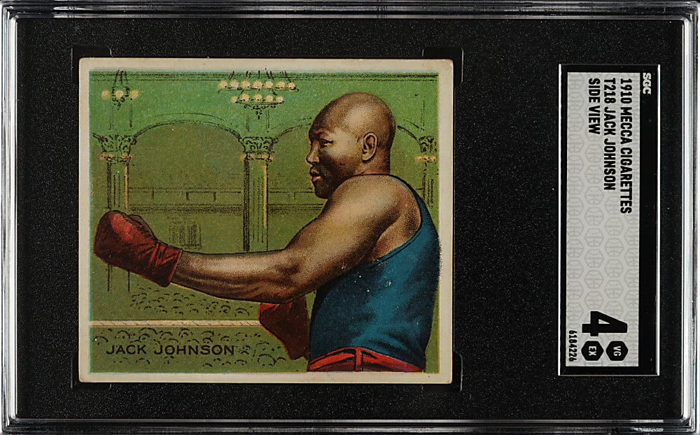 Circa 1910 T218 Hassan "Champion Athletes and Prize Fighters" Jack Johnson Side View SGC VG/EX 4