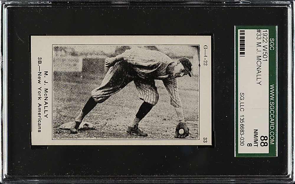 1922 W501 #33 Mike McNally SGC NM/MT 88