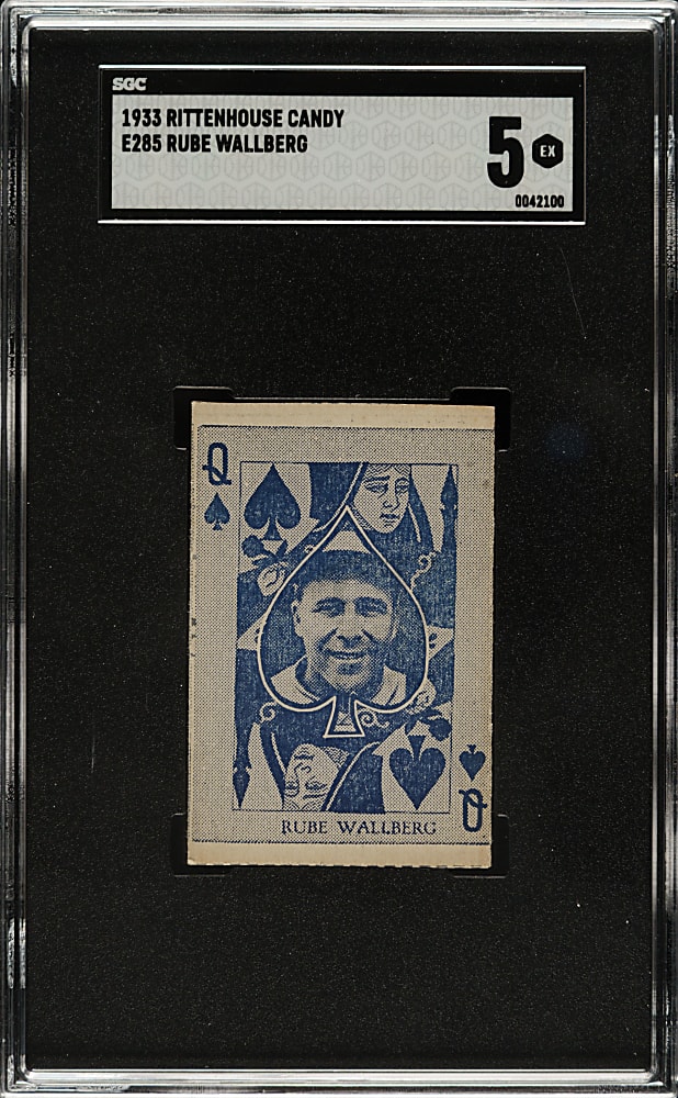 1933 E285 Rittenhouse Candy Rube Wallberg SGC EX 5