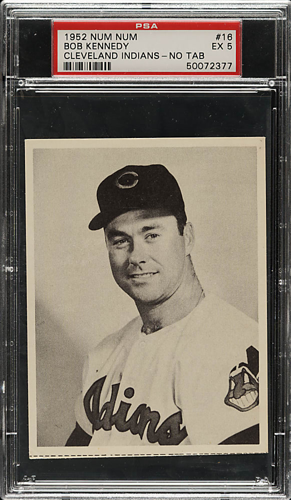 1952 Num Num Potato Chips #16 Bob Kennedy PSA EX 5