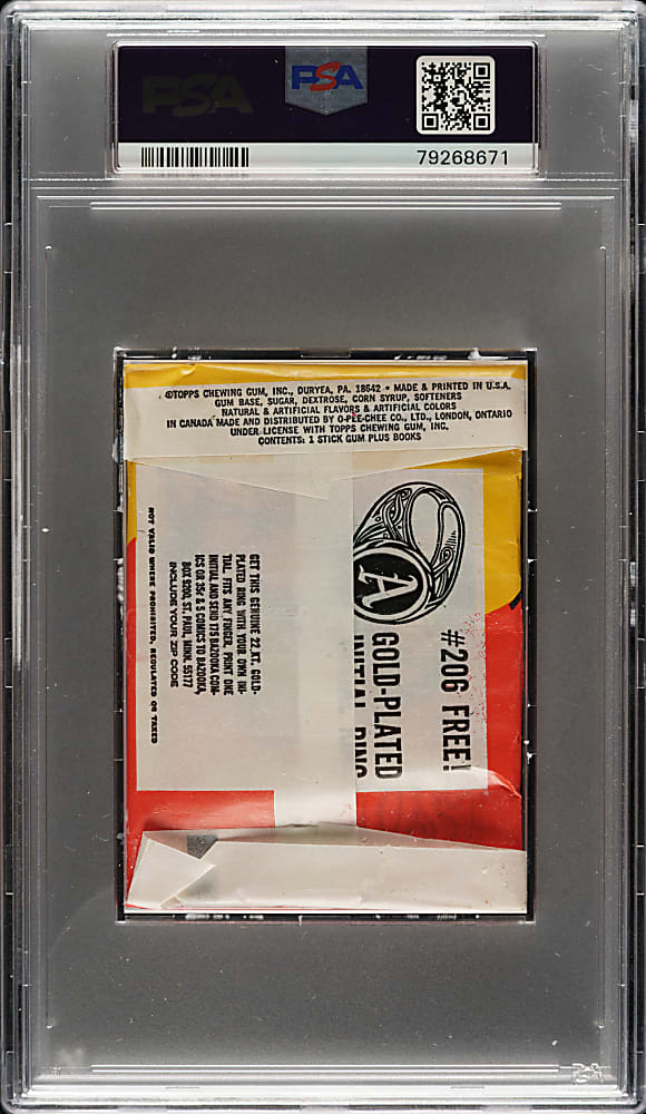 1970 Topps "Funny Li'L Joke Books" Unopened Wax Pack PSA NM-MT 8