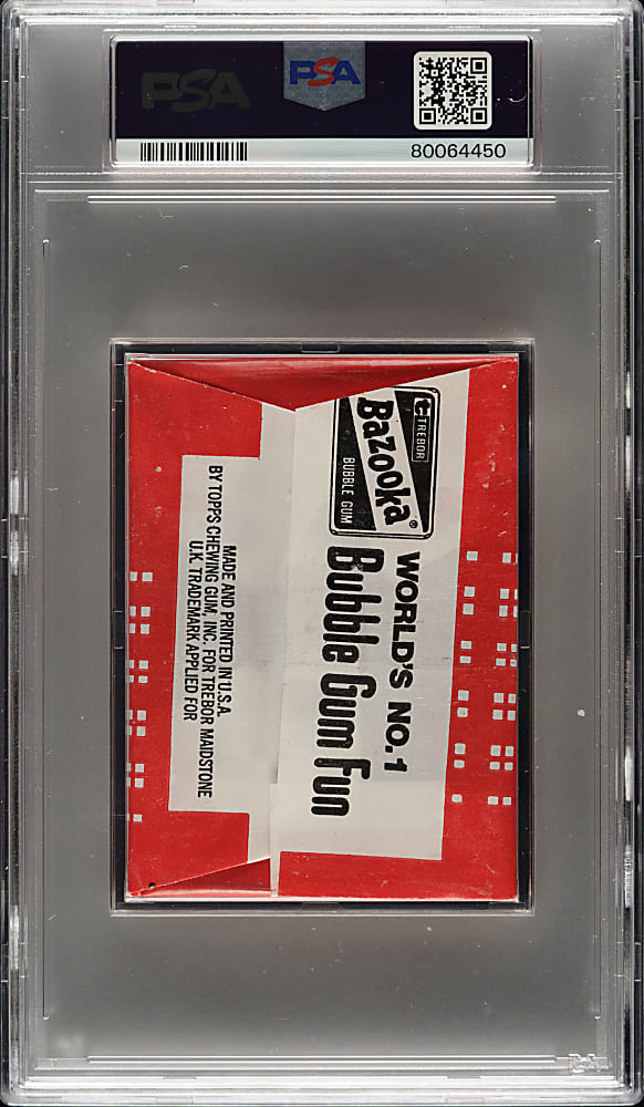 1975 Topps "Bay City Rollers" Unopened Wax Pack PSA NM-MT 8