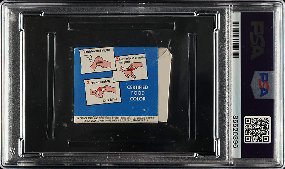 1956-1958 Topps Popeye Tattoo Unopened Wax Pack PSA NM-MT 8