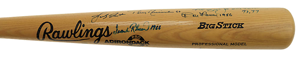 World Series MVPs Multi-Signed Bat (10 Signatures) - JSA