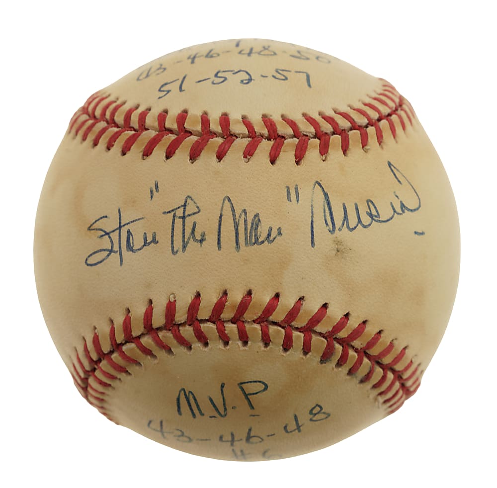Stan Musial Single-Signed "Stat" Baseball - JSA
