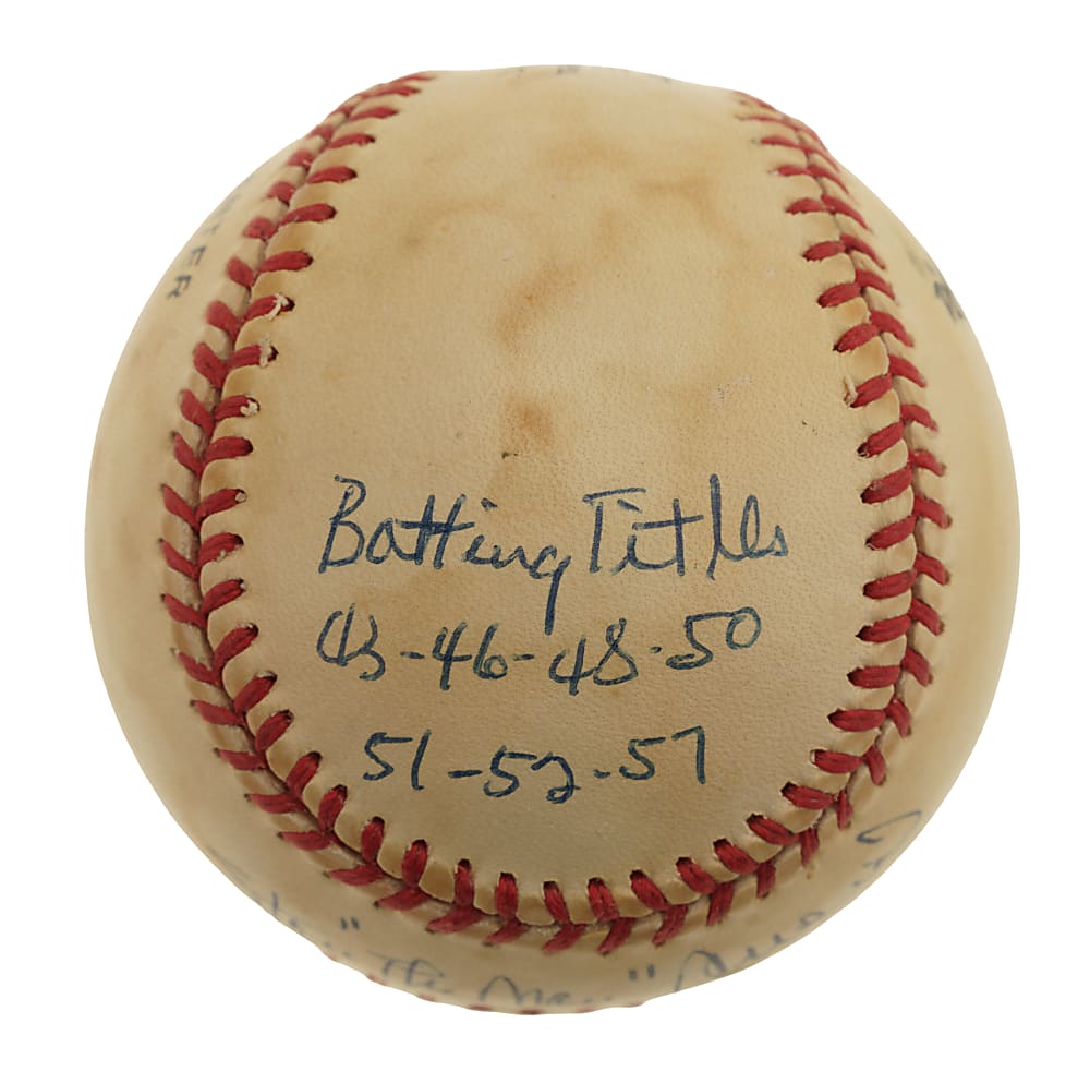 Stan Musial Single-Signed "Stat" Baseball - JSA