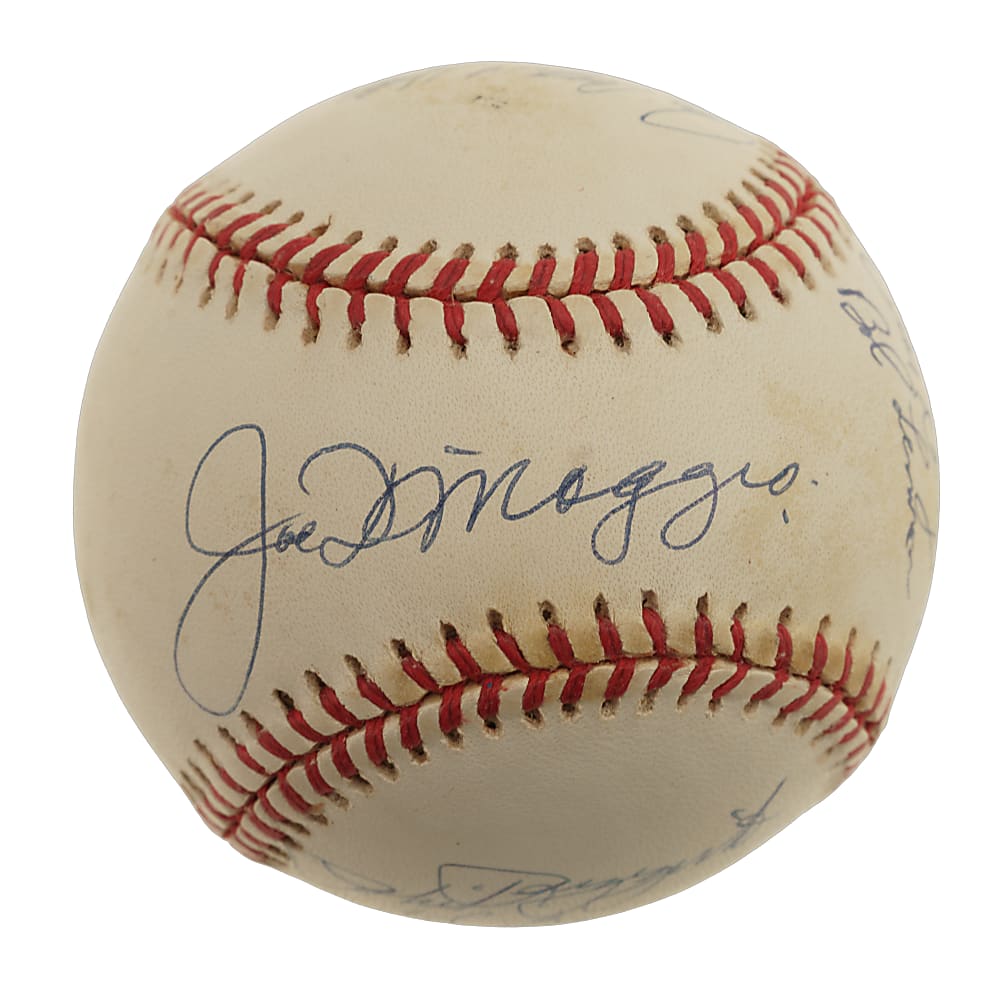 New York Yankees Hall of Fame and Star Multi-Signed Baseball - JSA