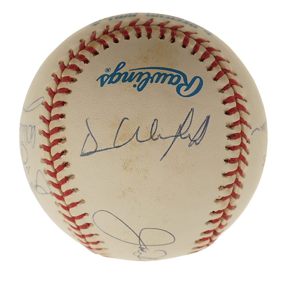 New York Yankees Hall of Fame and Star Multi-Signed Baseball - JSA