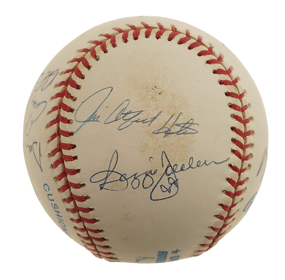 New York Yankees Hall of Fame and Star Multi-Signed Baseball - JSA