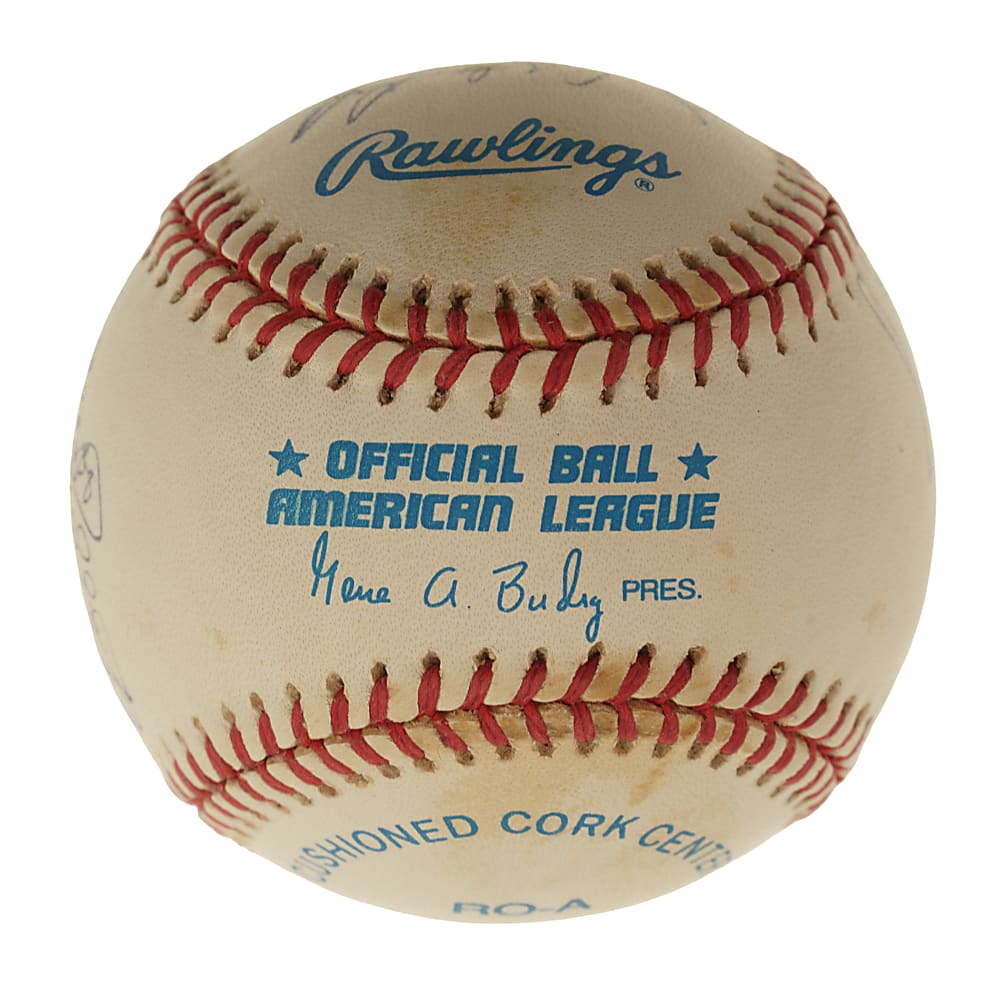 New York Yankees Hall of Fame and Star Multi-Signed Baseball - JSA