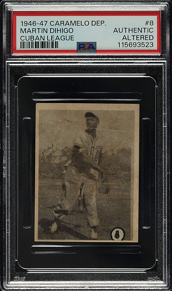 1946-1947 Caramelo Deportivo #8 Martin Dihigo PSA Authentic