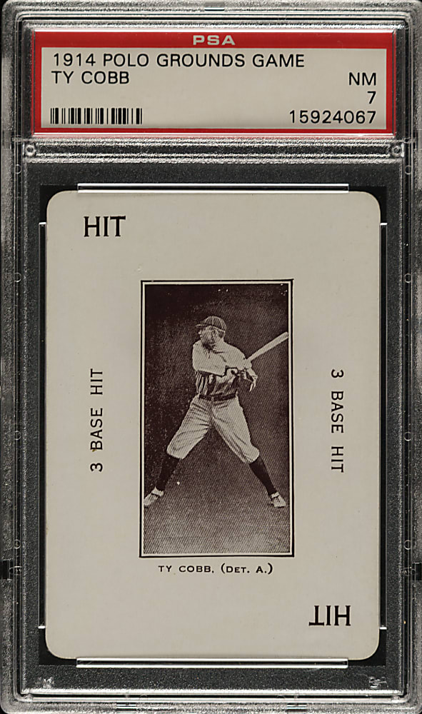 1914 WG4 Polo Grounds Game Ty Cobb PSA NM 7