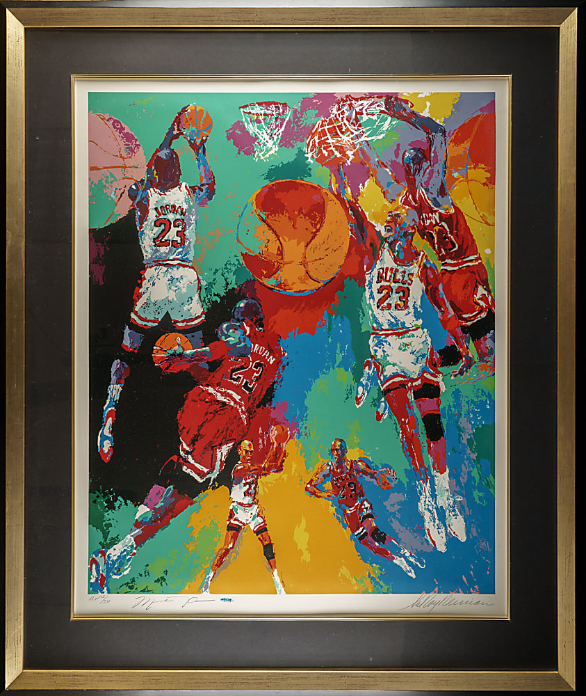 Michael Jordan Signed Limited-Edition LeRoy Neiman Serigraph - Upper Deck and JSA