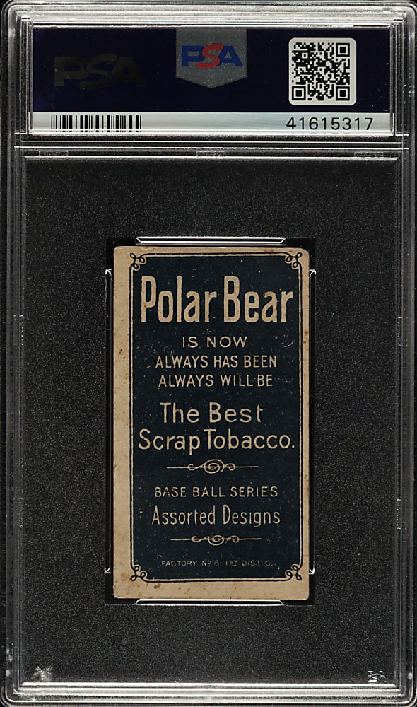 1909-1911 T206 White Border Cy Young Glove Shows PSA VG 3 - Polar Bear Back