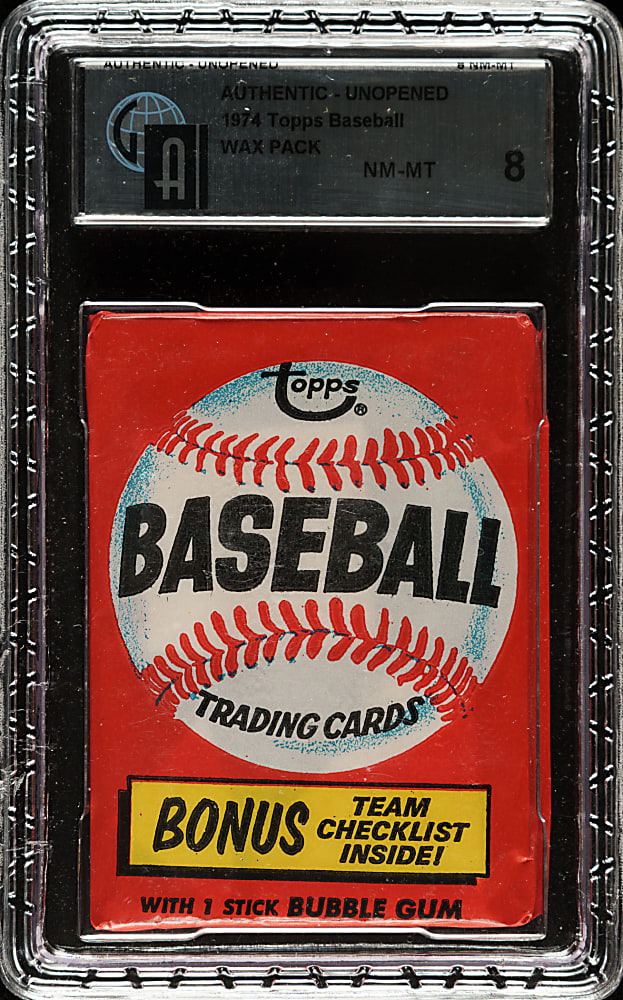 1974 Topps Unopened Wax Pack GAI NM-MT 8