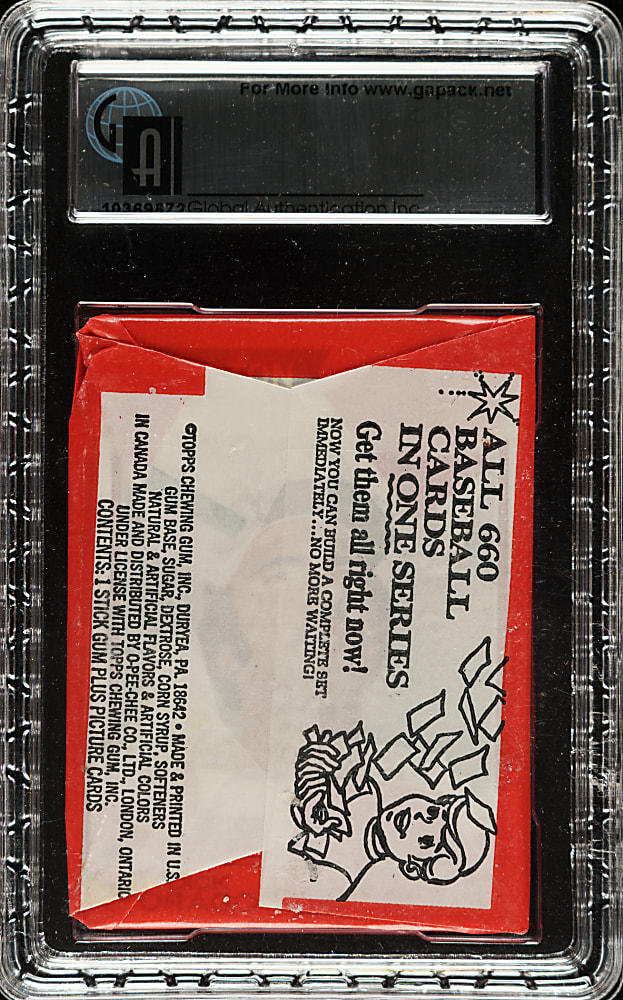 1974 Topps Unopened Wax Pack GAI NM-MT 8