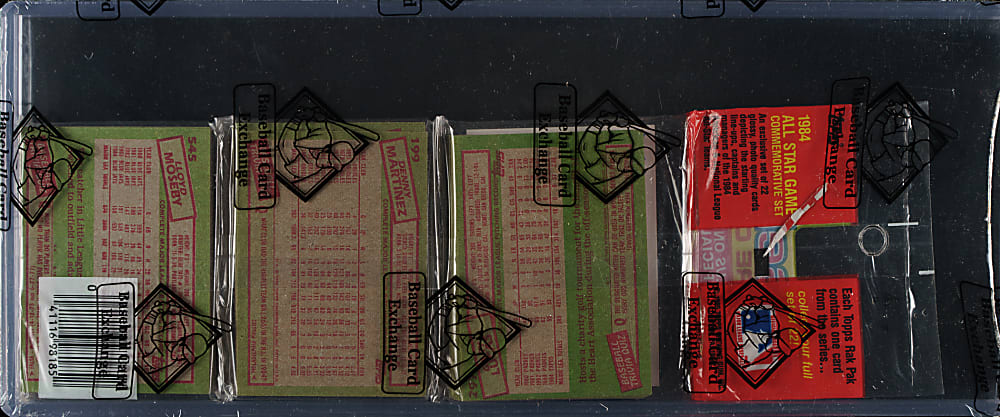 1985 Topps Unopened Rack Pack - Tony Gwynn and Gary Carter on Top - BBCE