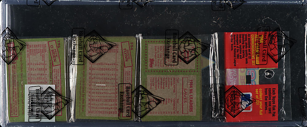 1985 Topps Unopened Rack Pack - Cal Ripken on Top - BBCE