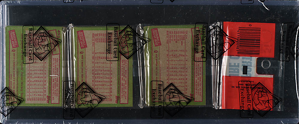 1985 Topps Unopened Rack Pack - Mike Schmidt on Top - BBCE